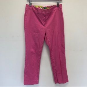 Lily Pulitzer Straight Leg Pink Pants Size 6